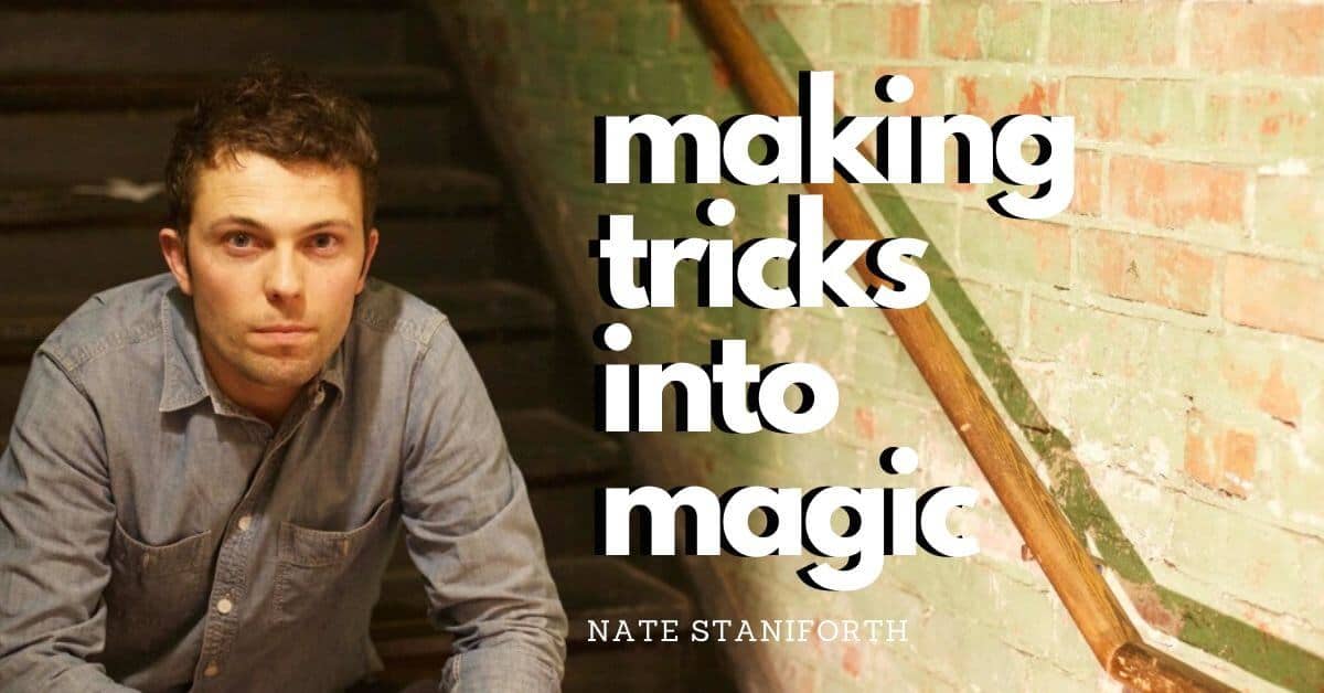 Nate Staniforth featured in promotion for his new magic course on Conjuror Community