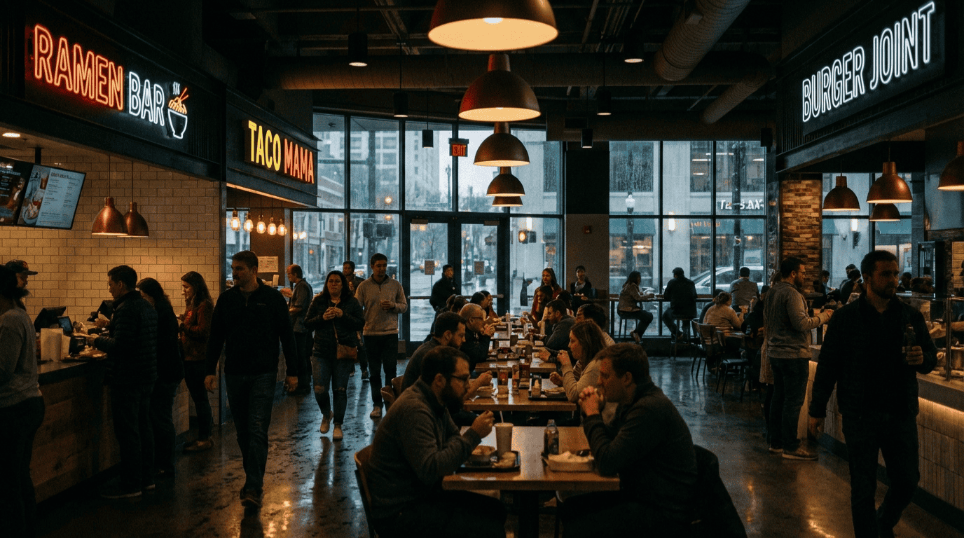 Time to Go to the Food Court